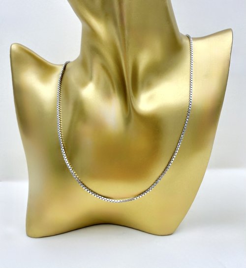 Sterling Silver Box Link Chain. NEW IN STOCK.