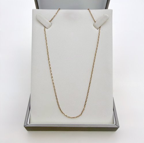 Italian 9ct. Yellow Gold Faceted Chain by UnoAErre - 46cm. NEW IN STOCK.
