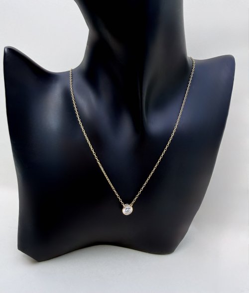 0.79ct. IGI Certified Lab-Grown Diamond Solitaire Pendant in 9ct. Yellow Gold. NEW IN STOCK.