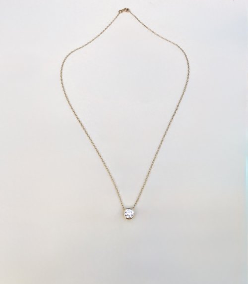 0.79ct. IGI Certified Lab-Grown Diamond Solitaire Pendant in 9ct. Yellow Gold. NEW IN STOCK.