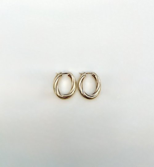 9ct Yellow Gold Oval Hoop Earrings with Textured Finish. NEW IN STOCK.