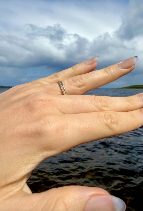 9ct. Yellow Gold Diamond Half Eternity Ring - 12 Diamonds. NEW IN STOCK.
