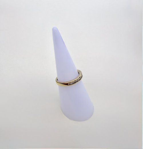 9ct. Yellow Gold Diamond Half Eternity Ring - 11 Diamonds. NEW IN STOCK.