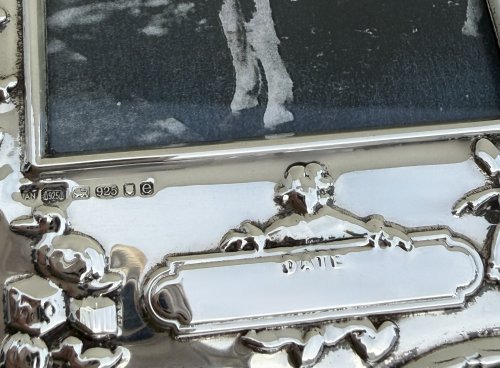 Hallmarked Sterling Silver Baby Photo Frame - Engravable Birth Details. NEW IN STOCK.