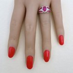 9ct. Gold Ruby &amp; Diamond Ring.