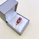 9ct. Gold Ruby &amp; Diamond Ring.