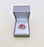 9ct. Gold Ruby &amp; Diamond Ring.