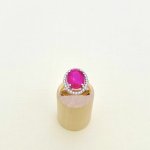 9ct. Gold Ruby &amp; Diamond Ring.