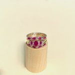 9ct. Gold Trinity Ruby &amp; Diamond Ring / 3-in-one.