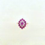 Hallmarked 9ct. Gold Ruby &amp; Diamond Ring.