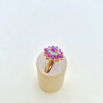 Hallmarked 9ct. Gold Ruby &amp; Diamond Ring.