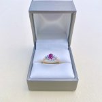 9ct. Solid Gold Ruby &amp; Diamond Ring.