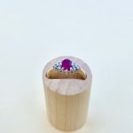 9ct. Solid Gold Ruby &amp; Diamond Ring.