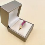 9ct. Solid Gold Ruby &amp; Diamond Ring.