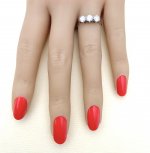 18ct. 3-stone Diamond Ring. 1 carat.