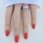14ct. Solid Gold 3-Stone Diamond Ring.
