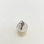 14ct. Solid Gold 3-Stone Diamond Ring.