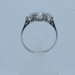 18ct. White Gold and Platinum 3-stone Diamond Ring.