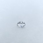 18ct. White Gold and Platinum 3-stone Diamond Ring.