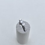 18ct. White Gold and Platinum 3-stone Diamond Ring.