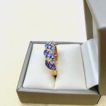 9ct. Gold Tanzanite &amp; Diamond Ring.