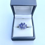 9ct. White Gold Tanzanite Ring.