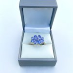 9ct. White Gold Tanzanite Ring.