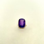 Hallmarked 9ct. Solid Gold Amethyst Statement Ring.