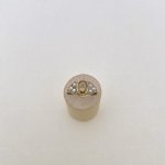 9ct. Gold Citrine and Cultured Pearl Ring.