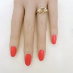Vintage 9ct. Gold Citrine and Cultured Pearl Ring.