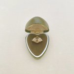 Vintage 9ct. Gold Citrine and Cultured Pearl Ring.