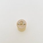 Vintage 9ct. Gold Citrine and Cultured Pearl Ring.
