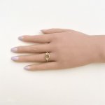 Vintage 9ct. Gold Citrine and Cultured Pearl Ring.