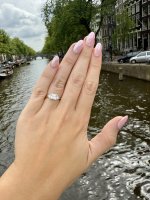 18ct. Gold Princess Cut Diamond Ring.