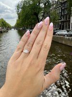 18ct. Gold Princess Cut Diamond Ring.