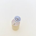 14ct. Gold Diamond Triple Tier Ring. SUBSTANTIAL DISCOUNT applied Aug. 25.