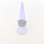 14ct. Gold Diamond Triple Tier Ring. SUBSTANTIAL DISCOUNT applied Aug. 25.