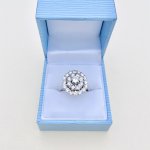 14ct. Gold Diamond Triple Tier Ring. SUBSTANTIAL DISCOUNT applied Aug. 25.