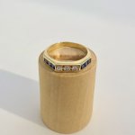 18ct. Gold Diamond and Sapphire Ring.