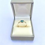 Hallmarked 9ct. Gold Opal Triplet Ring.
