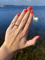 Hallmarked 9ct. Gold Opal Triplet Ring.