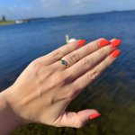 Hallmarked 9ct. Gold Opal Triplet Ring.