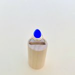 9ct. Solid Gold Oval Chalcedony Ring.