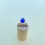 9ct. Solid Gold Oval Chalcedony Ring.