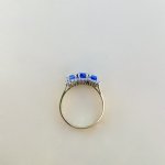 9ct. Solid Gold Kyanite &amp; Diamond Ring.