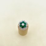 18ct. Gold Emerald and Diamond Ring.