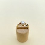 9ct. Gold Cultured Pearl Ring..