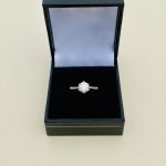 18ct. White Gold Solitaire Diamond Ring.