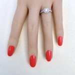 18ct. White Gold Diamond Set Halo Ring.