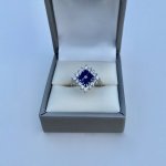 18ct. Sapphire &amp; Diamond Set Cluster Ring. FINAL REDUCTION!